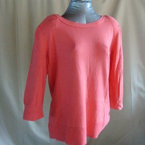 Eddie Bauer 3/4 Sleeve Crew Neck Sweater
